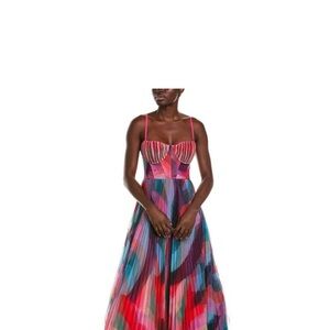 Hutch Colorful Striped Maxi Dress